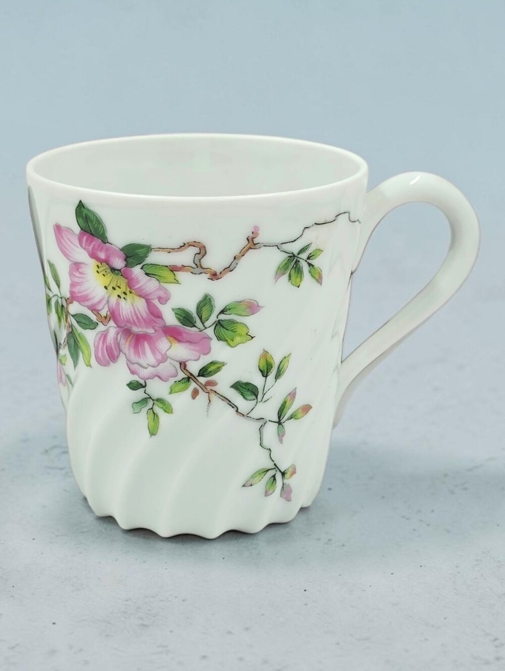 Haviland Eglantine Pattern Flat Demittase Cup Limoges France Dinnerware
